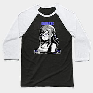 Kuudere Enthusiast - Aesthetic streetwear serious anime girl Baseball T-Shirt